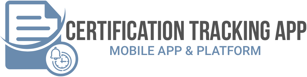 Certification Tracking App